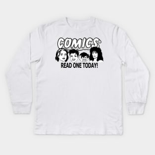 Comics Read One Today (Los Bros Edit.) Kids Long Sleeve T-Shirt